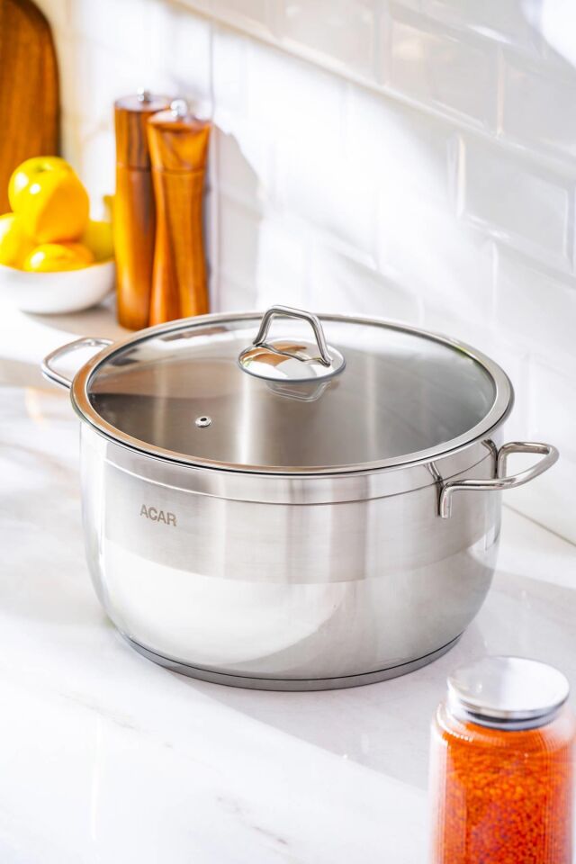 Karat Steel Deep Pot - 30 Cm