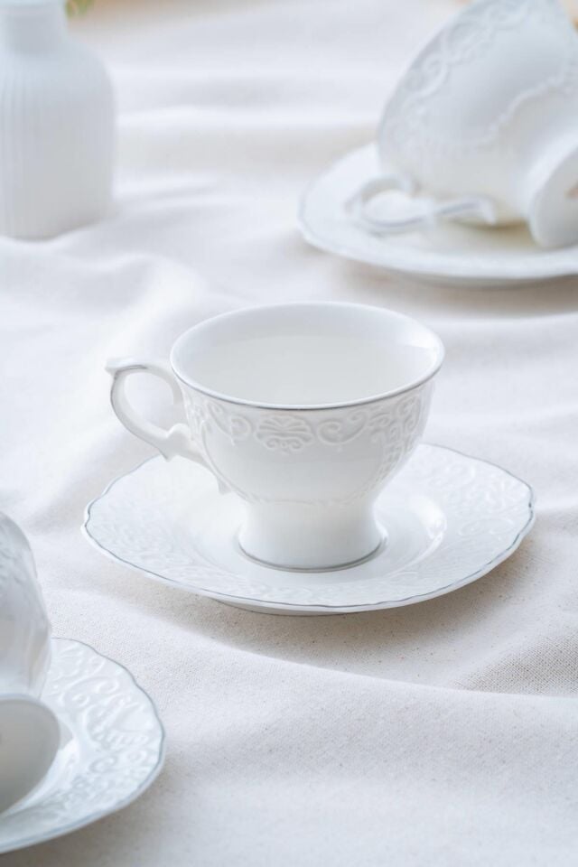 Angela 6 Kişilik Silver Çay Fincanı Takımı - 220 ml