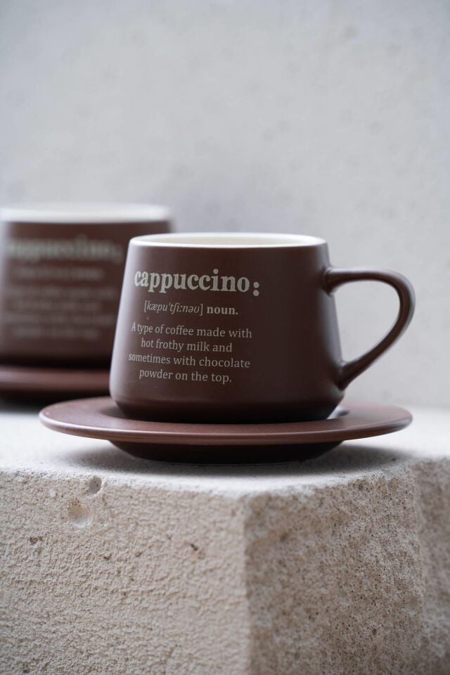 Blush 2 Kişilik Kahve Fincan Takımı - 200 ml Kahverengi