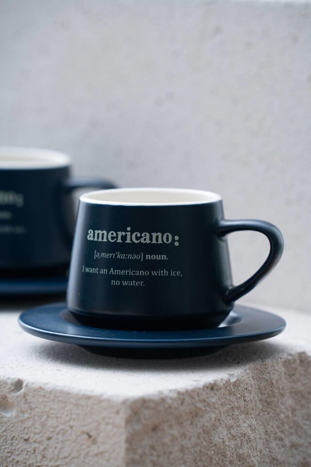 Blush 2 Kişilik Kahve Fincan Takımı - 200 ml Royal Blue