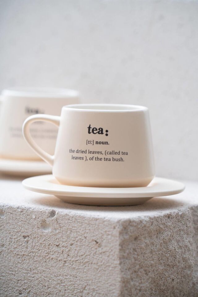 Blush 2 Kişilik Kahve Fincan Takımı - 200 ml Krem