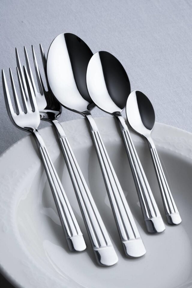 Luna 30 Piece Steel Cutlery Set for 6 People