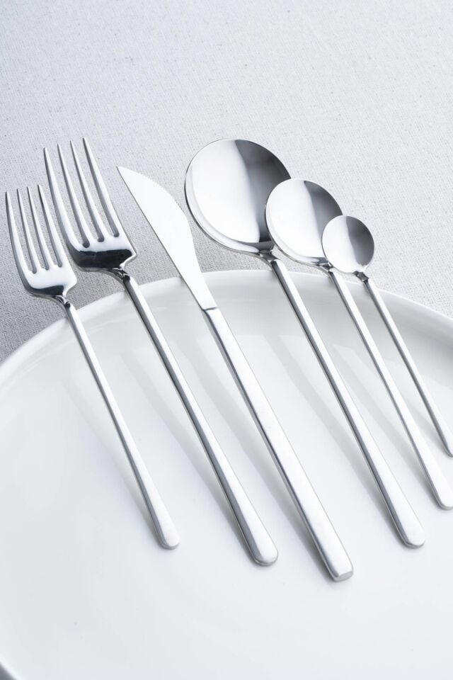 Milano 36 Piece Cutlery Set - Silver