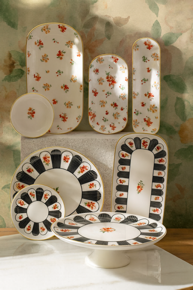 Tulip 12 Person 53 Piece Breakfast Set