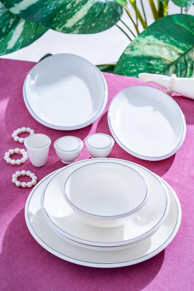 Wilhide 12 Kişilik 54 Parça Porselen Yemek Takımı