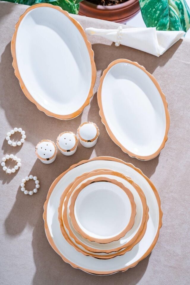 Carmen 58 Parça 12 Kişilik Porselen Yemek Takımı