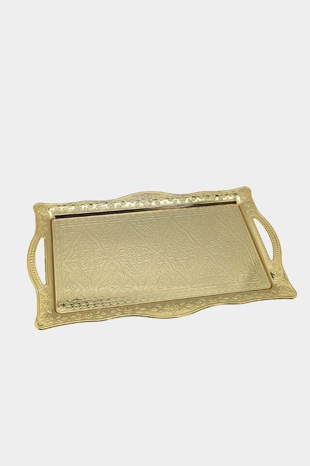 Small Gold Rectangular Presentation Tray