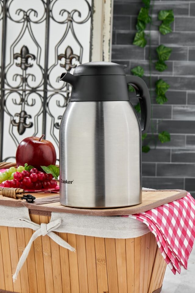 Stainless Steel Colored Thermos – 2 Lt