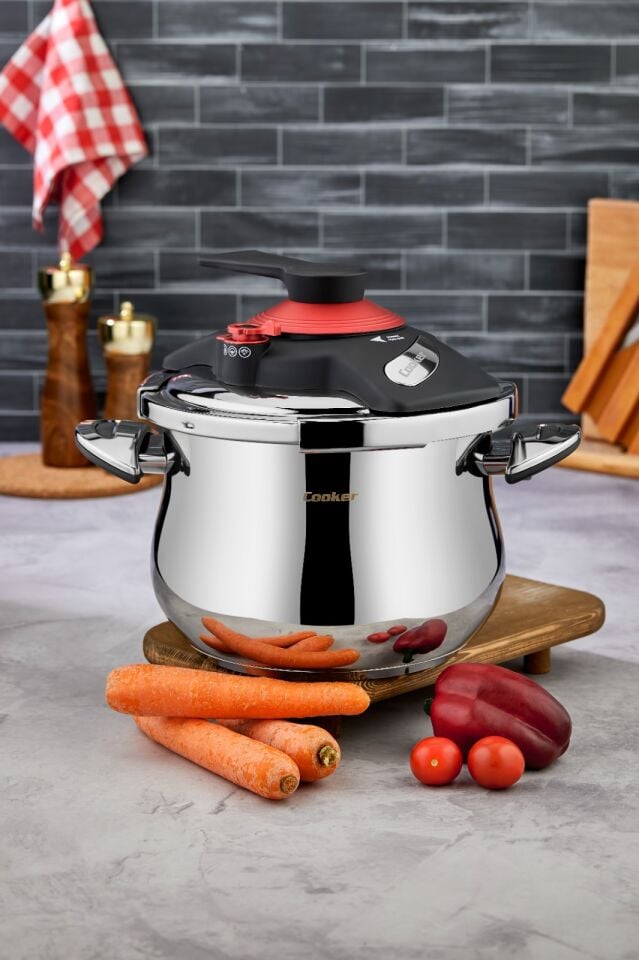 Steel Pressure Cooker – 7 Liters