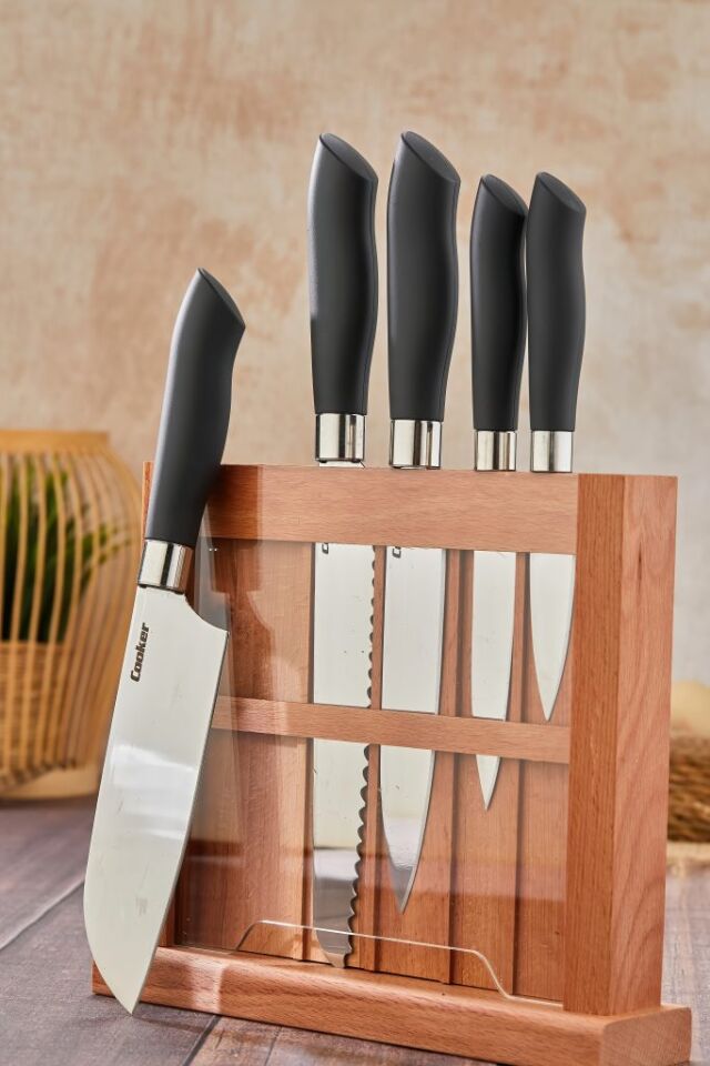 مجموعة سكاكين سكاي كت الفاخرة المكونة من 6 قطع