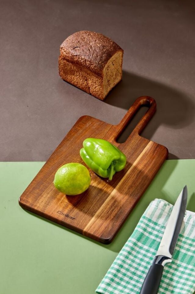 لوح تقطيع من خشب الأكاسيا الطبيعي 36×20 سم