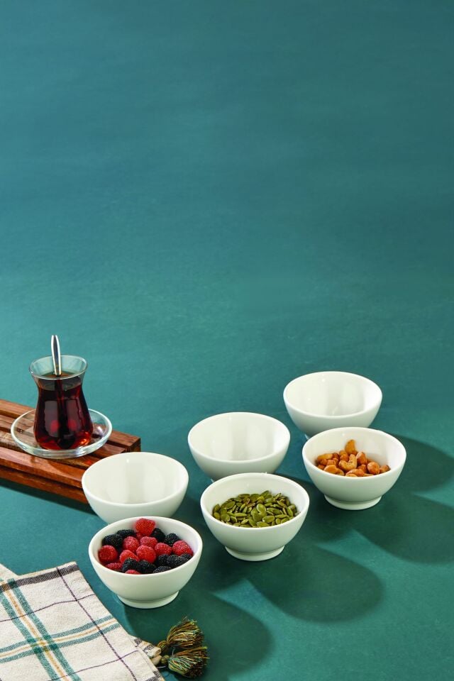 Parlin 6’lı Porselen Çerezlik Seti 10 Cm