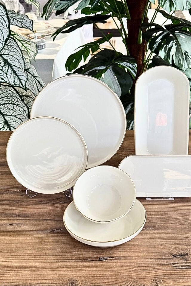 Silver Mist 6 Kişilik 27 Parça Seramik Yemek Takımı