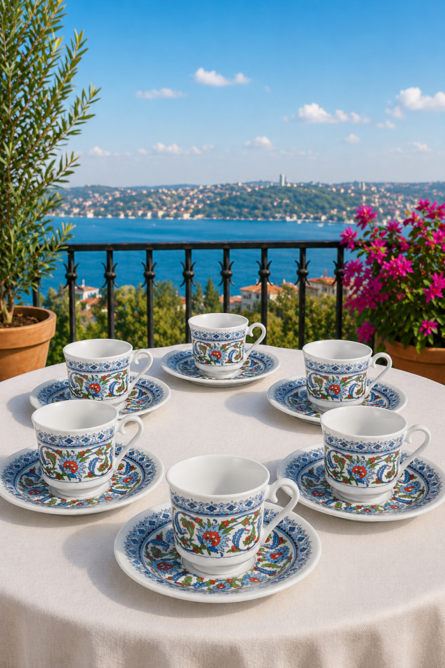 6 Kişilik Topkapı Fincan Takımı